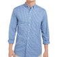 Camisa xadrez masculina Club Room, azul marinho, tamanho médio