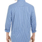 Camisa xadrez masculina Club Room, azul marinho, tamanho médio