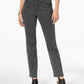Calça jeans feminina Style &amp; Co Rail Tummy-Control com perna reta, preta, tamanho 4