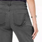 Calça jeans feminina Style &amp; Co Rail Tummy-Control com perna reta, preta, tamanho 4