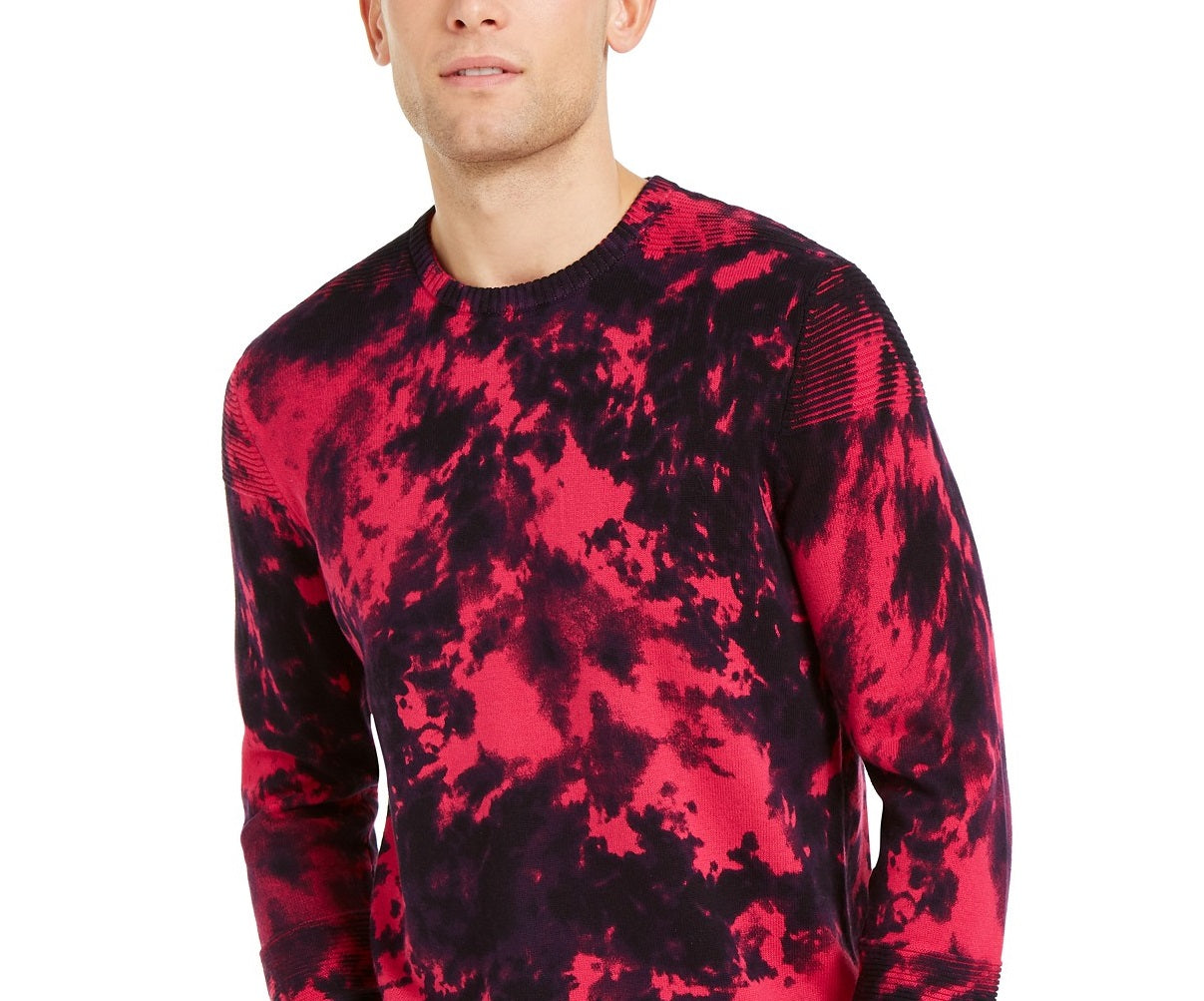 Suéter masculino Gnover Tie Dye da INC International Concepts, tamanho extra pequeno, vermelho