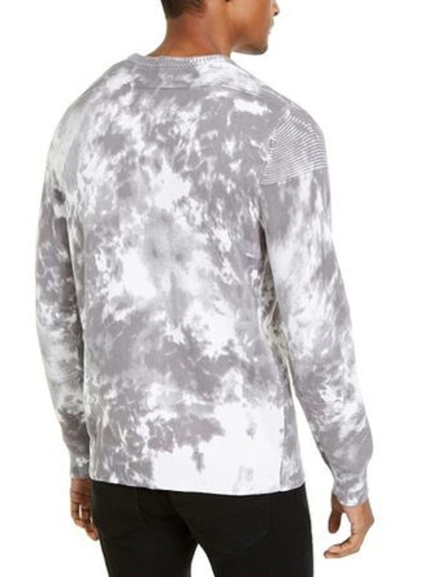 Suéter masculino Gnover Tie Dye da INC International Concepts, tamanho extra pequeno, branco