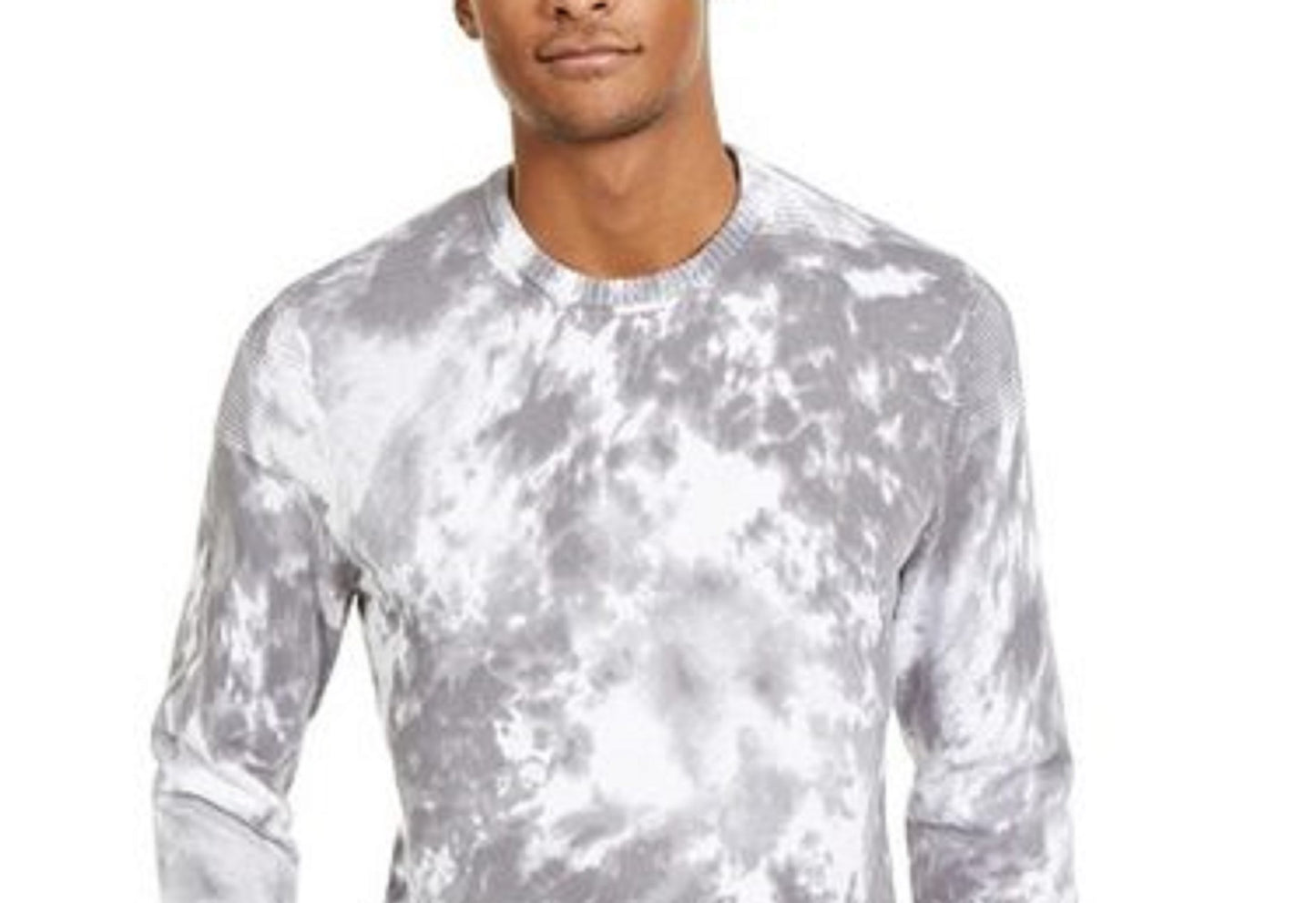 Suéter masculino Gnover Tie Dye da INC International Concepts, tamanho extra pequeno, branco
