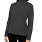 Suéter feminino com zíper lateral da INC International Concepts, preto, tamanho 2, extragrande