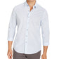 Camisa masculina com estampa de foulard elástico Tasso Elba, azul, tamanho médio