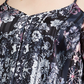 INC International Concepts Top feminino plus size estampado com ombros descobertos, azul marinho, tamanho 2X