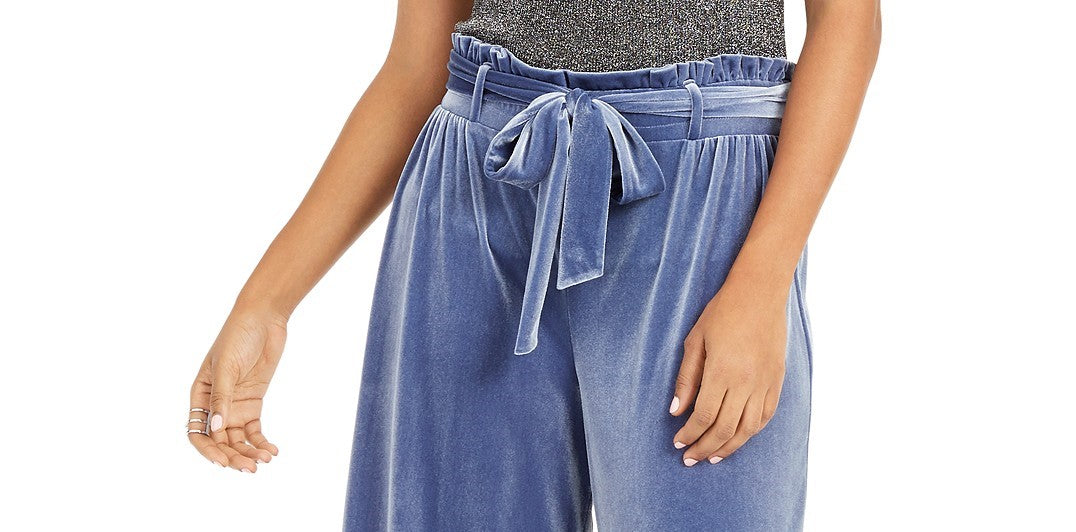 Calça feminina de veludo com perna larga e bolso tipo saco, tamanho extra grande, da INC International Concepts