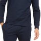 Moletom Alfani Masculino Classic-Fit Stretch Stripe Knit Azul Marinho Tamanho Médio