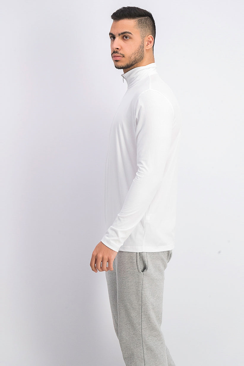 Suéter Alfani Masculino Canelado com Zíper Completo Borgonha Tamanho 2 Extra Grande