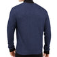 Jaqueta suéter masculina Alfani com zíper frontal, azul marinho, tamanho 2, extra grande