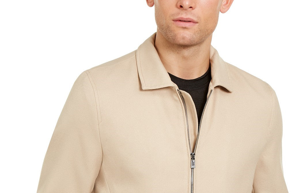 Jaqueta Alfani Masculina com Zíper Completo Marrom Tamanho XX-G