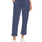 Calça utilitária com punho e fecho pull-on feminina Style &amp; Co, azul escuro, tamanho 10
