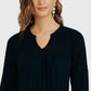 Top de crochê feminino Style &amp; Co, preto, tamanho X-S