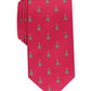 Gravata Club Room Masculina Classic Evergreen Neat Vermelha Tamanho Regular