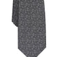 Gravata Alfani Slim Geo Masculina Preta Tamanho Regular