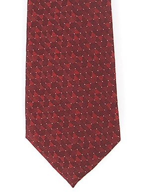 Gravata Alfani Slim Geo Masculina Vermelha Tamanho Regular