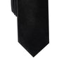 Gravata Alfani Slim Velvet Masculina Preta Tamanho Regular