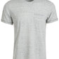 Camiseta masculina Sun + Stone Blair com gola contrastante e costura, tamanho grande, branca