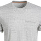 Camiseta masculina Sun &amp; Stone Blair com gola contrastante e costura, tamanho pequeno, branca