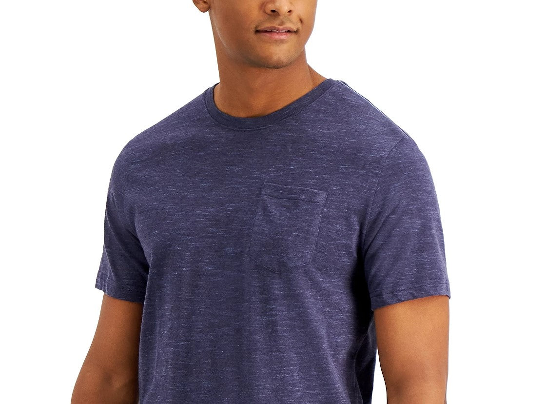 Camiseta masculina Dylan Contrast Chain Stitch Sun + Stone, tamanho médio, azul marinho