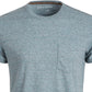 Camiseta masculina Sun + Stone Devin Contrast Chain Stitch, tamanho grande, azul marinho