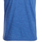 Camiseta masculina Sun + Stone Eden com gola dividida, azul, tamanho médio