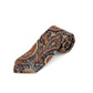 Gravata masculina Tasso Elba Rocco Paisley azul marinho tamanho regular