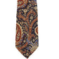 Gravata masculina Tasso Elba Rocco Paisley azul marinho tamanho regular