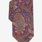 Gravata Tasso Elba Rocco Paisley Masculina Vermelha Tamanho Regular