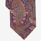 Gravata Tasso Elba Rocco Paisley Masculina Vermelha Tamanho Regular