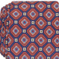Gravata masculina Tasso Elba Sergio Medallion tamanho azul marinho regular