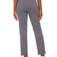 Calças femininas JM Collection Jacquard Pull-On Azul Tamanho P