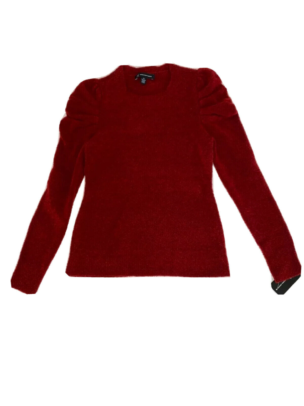 Suéter feminino INC International Conceps com manga bufante, vermelho, tamanho grande