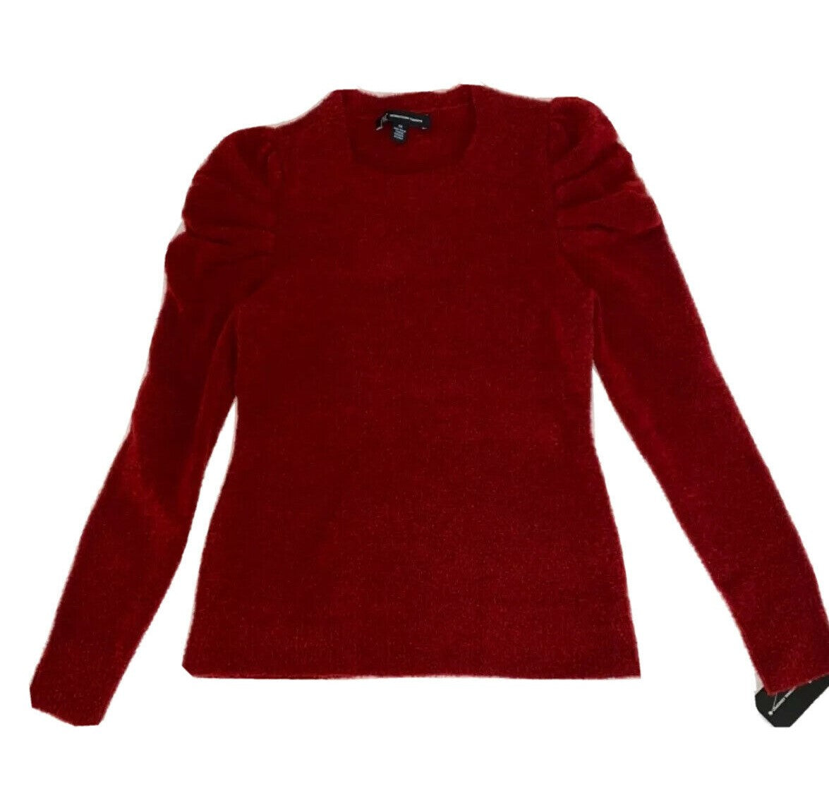 Suéter feminino INC International Conceps com manga bufante, vermelho, tamanho grande