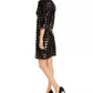 Vestido tubinho feminino com lantejoulas da INC International Concepts, preto, tamanho extra pequeno