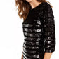 Vestido tubinho feminino com lantejoulas da INC International Concepts, preto, tamanho extra pequeno