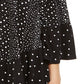 Top feminino estampado ombro a ombro estilo &amp; co, preto, tamanho grande