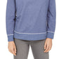 Moletom feminino com costura contrastante Style &amp; Co, azul, tamanho médio