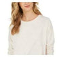 Moletom feminino salpicado estilo &amp; co, branco, tamanho grande