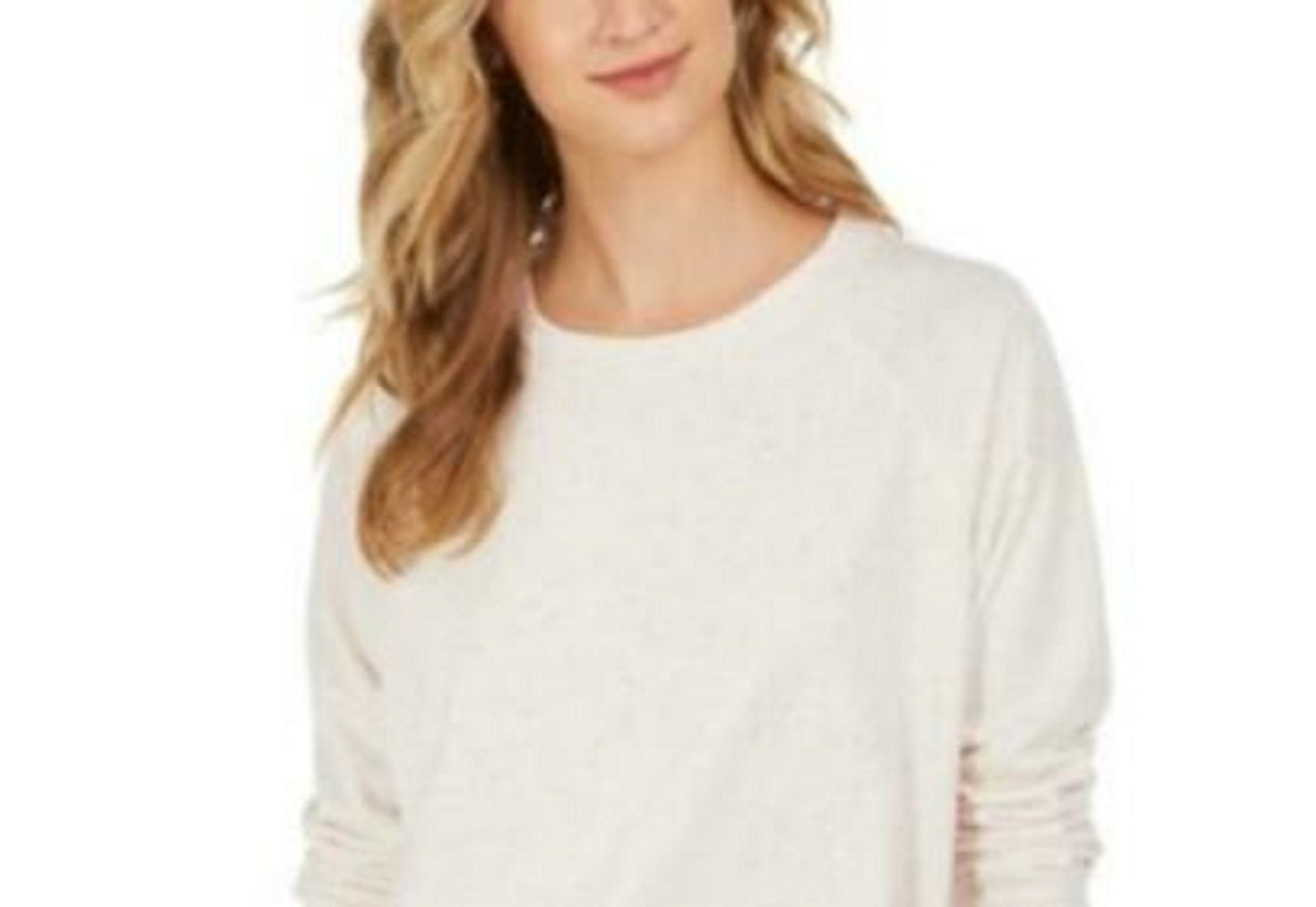 Moletom feminino salpicado Style &amp; Co, branco, tamanho médio