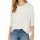 Moletom feminino salpicado estilo &amp; co, branco, tamanho extra grande