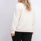 Moletom feminino salpicado estilo &amp; co, branco, tamanho GG