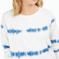 Moletom feminino tie-dye estilo &amp; co azul tamanho pequeno