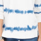 Moletom feminino tie-dye estilo &amp; co azul e branco, tamanho médio