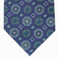 Gravata de seda medalhão clássica masculina Tasso Elba, verde, tamanho regular