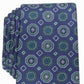 Gravata de seda medalhão clássica masculina Tasso Elba, verde, tamanho regular