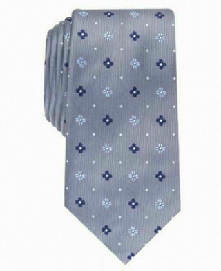 Gravata Club Room Masculina Classic Neat Cinza Tamanho Regular