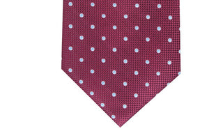 Gravata Club Room Masculina Classic Dot Vermelha Tamanho Regular