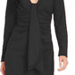 Vestido tubinho com drapeado frontal feminino INC International Concepts, preto, tamanho grande
