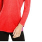 INC International Concepts Top feminino com decote em V e detalhes brilhantes, vermelho, tamanho pequeno
